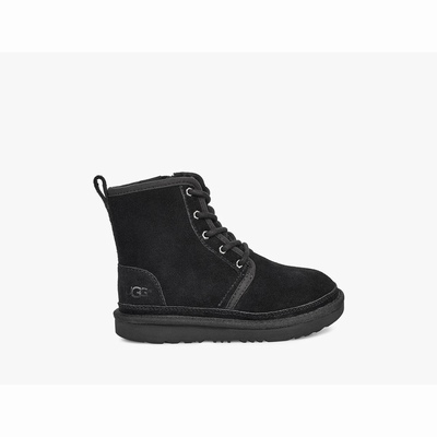 Botas UGG Harkley Criança Pretas | PT-IXRWH